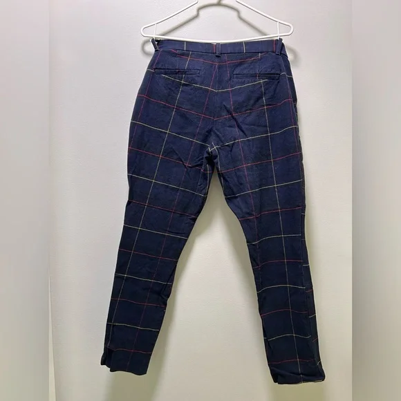 Navy Plaid Gap Dress Pants (Regular length) - Picture 5 of 9